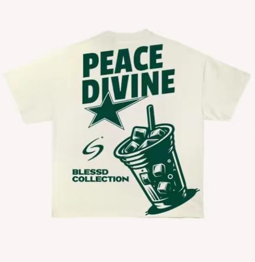 blessd divine peace cream t-shirt