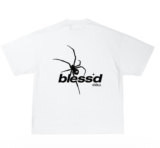 blessd spider white t-shirt